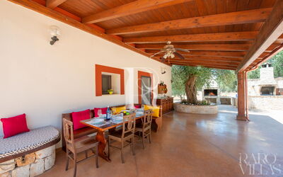 Casale Grattiglie: Balkon / terras / patio, Buitenkanten, Buitenshuis, Eten, Keuken