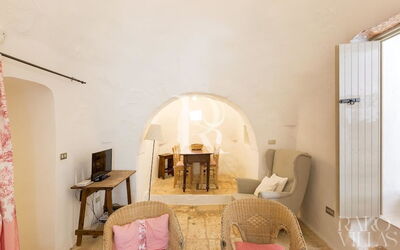 Trullo Bianco: Détails de la chambre, Salle à manger, Salle commune, Salon