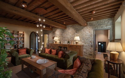 Villa Bovari: Large living room at the ground floor
