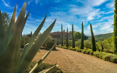 Villa Bovari: Entrance and parking place