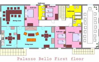 Palazzo Brando: Planimétrie