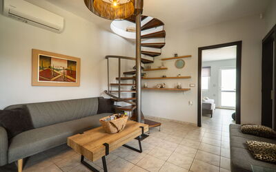 Villa Eftychia: Living Room