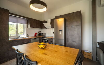 Villa Eftychia: Dining Room, Kitchen