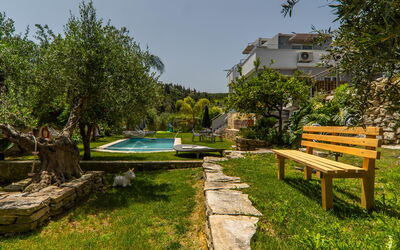 Villa Eftychia: Garden, Outdoor