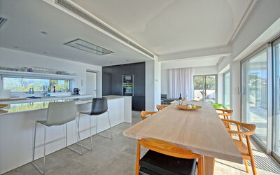 Villa Bluewhite: Cucina, Sala da pranzo