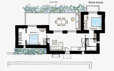 Villa Bluewhite: Planimetria