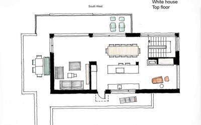 Villa Bluewhite: Planimetria