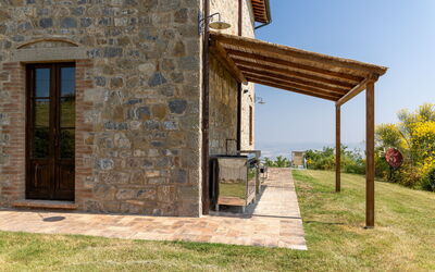 Villa San Michele: Balkon / terras / patio, Buitenshuis