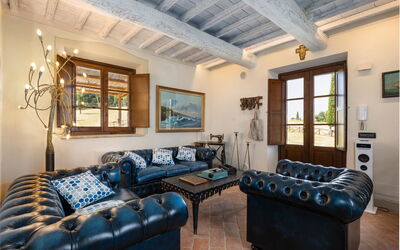 Villa San Michele: Woonkamer