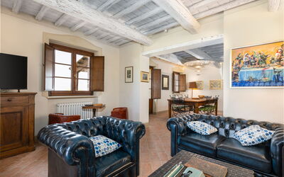 Villa San Michele: Woonkamer