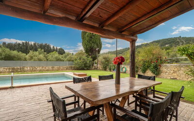 Villa Vrisses: Balcony / Terrace / Patio, Outdoor, Pool