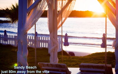 Beachfront Villa Seawave: Outdoor, Summer