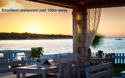 Beachfront Villa Seawave: Outdoor, Summer