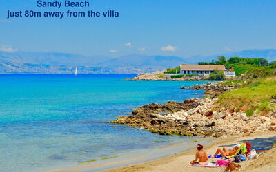 Beachfront Villa Seawave: Outdoor, Summer