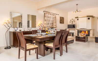 Villa Giador: Dining Room, Living Room