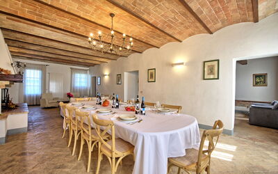 Villa Il Caggio: Sala da pranzo, Soggiorno