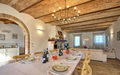 Villa Il Caggio: Sala da pranzo, Soggiorno