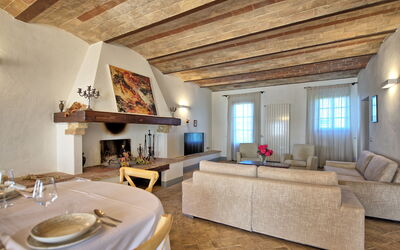 Villa Il Caggio: Sala da pranzo, Soggiorno