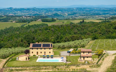 Villa Il Caggio: Piscina, Vista Panoramica