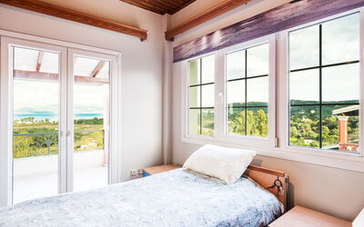 Villa Corfu Panorama: chambre à coucher