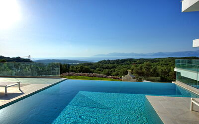 Villa Athena: Piscina, Vista Panoramica