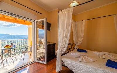 Villa Dinos: slaapkamer