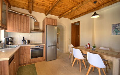 Villa Vicilla: Keuken, Lunchroom