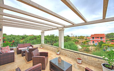 Villa Elaia: all'aperto, Balcone / Terrazza / Patio