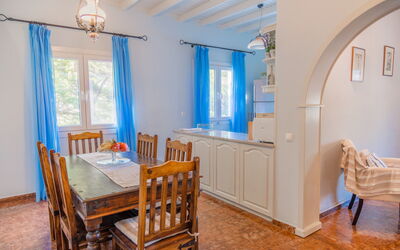 Villa Dimitris: Cucina, Sala da pranzo