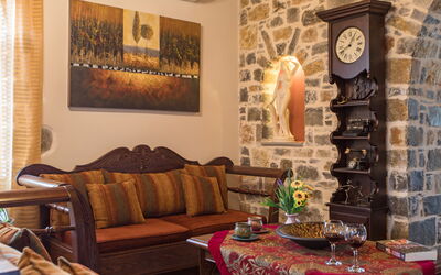 Villa Antina: chambre à coucher, Salon