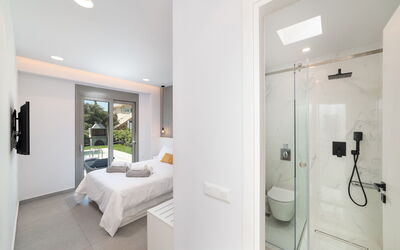 Villa Ampela: Badkamer, slaapkamer