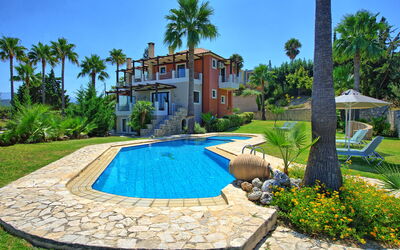 Villa Myrtia: Building Exterior, Garden, Outdoor, Pool, Summer