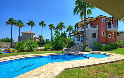 Villa Myrtia: Garden, Outdoor, Pool, Scenic View, Summer