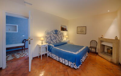 Villa Argentario: chambre à coucher