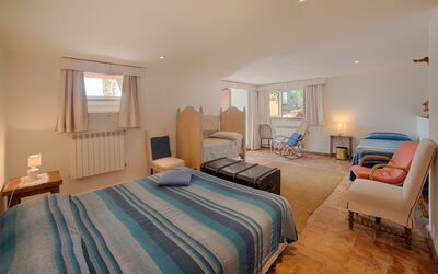 Villa Argentario: chambre à coucher