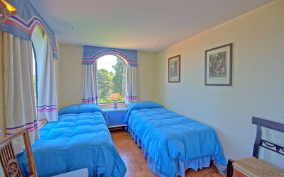 Villa Argentario: chambre à coucher