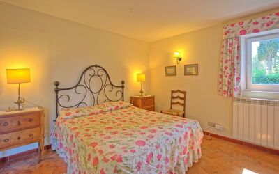 Villa Argentario: chambre à coucher