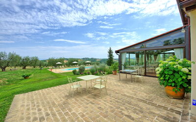 Villa le Buche: Buitenshuis, Tuin