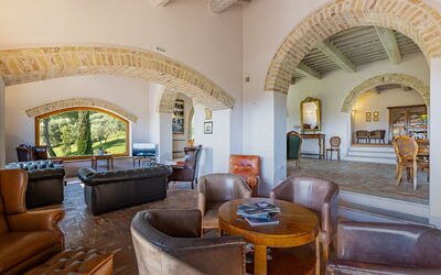 Villa le Buche: Woonkamer