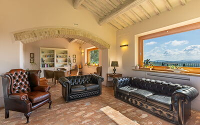 Villa le Buche: Woonkamer