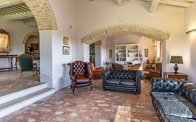 Villa le Buche: Woonkamer