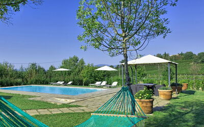 Podere Romina: Garden, Pool
