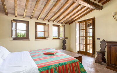 Villa Assisi: chambre à coucher
