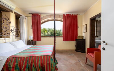 Villa Assisi: chambre à coucher