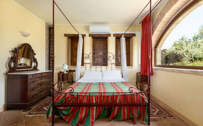 Villa Assisi: chambre à coucher