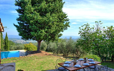 Villa Palazzone: Giardino, Piscina