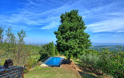 Villa Palazzone: Giardino, Piscina