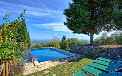 Villa Palazzone: Giardino, Piscina