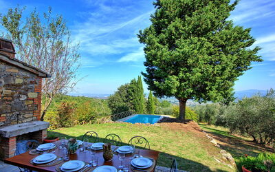 Villa Palazzone: Giardino, Piscina