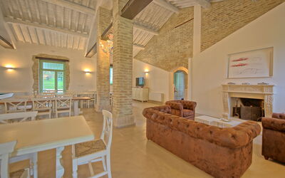 Villa Apollinare: Lunchroom, Woonkamer